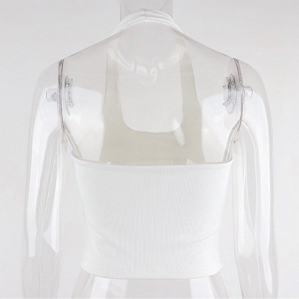 Rib Knit Halter Top - Picture 4 of 6